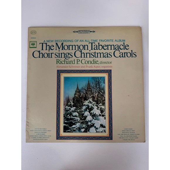 The Mormon Tabernacle Choir Sings Christmas Carols LP Condie Columbia 6777 VG+ - Picture 1 of 7